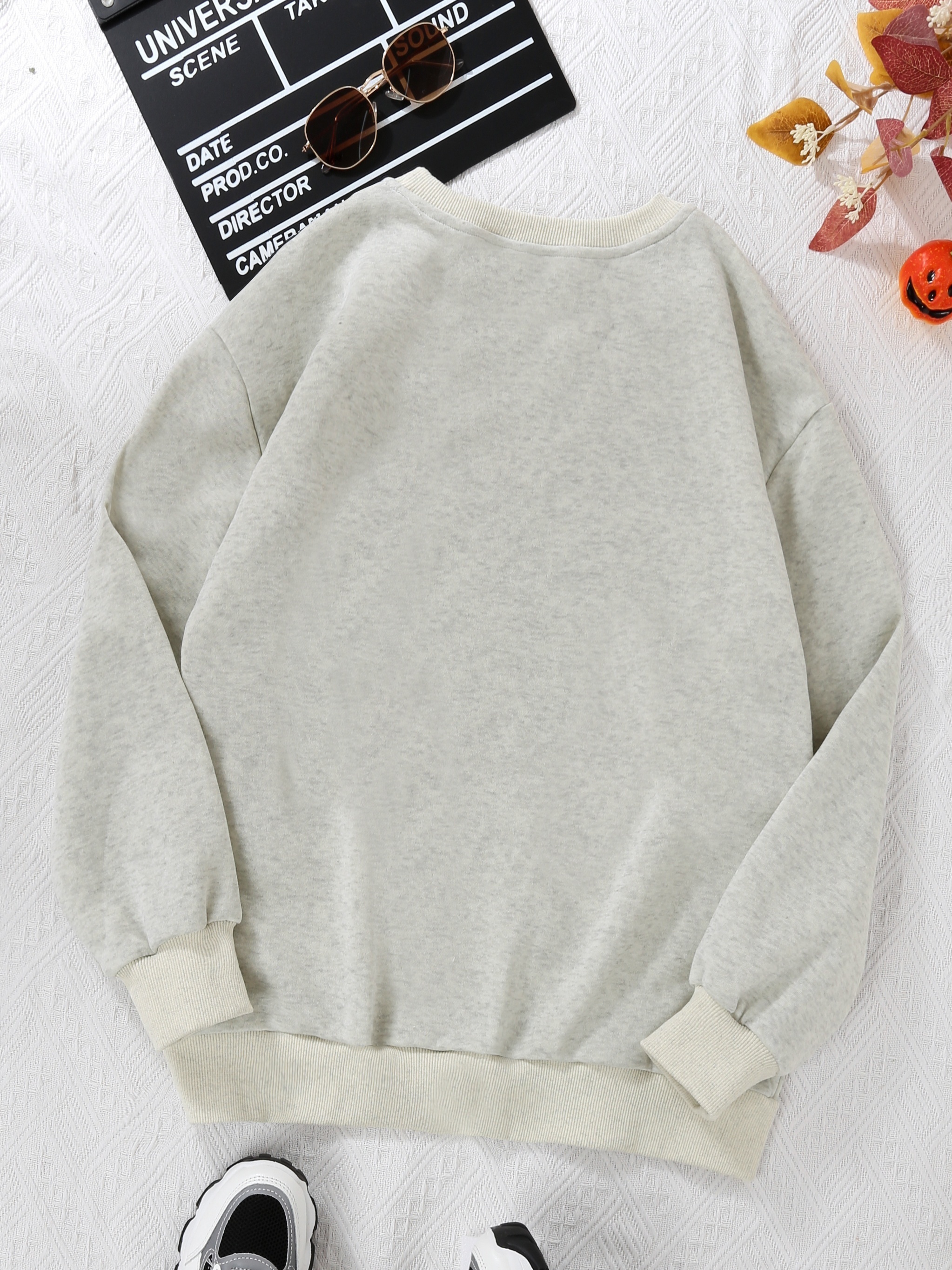 Flower Painting Print Sweatshirt, Casual Long Sleeve Crew Neck Sweatshirt  For Spring & Fall, Women's Clothing - Temu