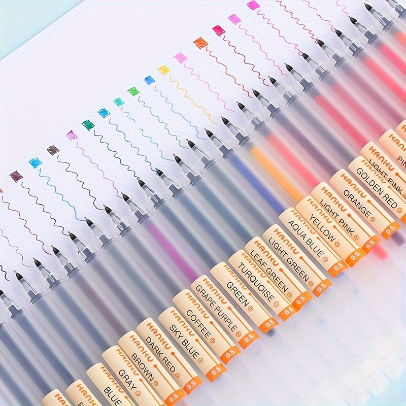 12 Color Macaron Kawaii Pen 12 Colored Gel pens Set 0.5 mm