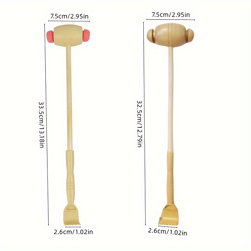 Wooden Body Massager Handheld Hammer for Self Massage