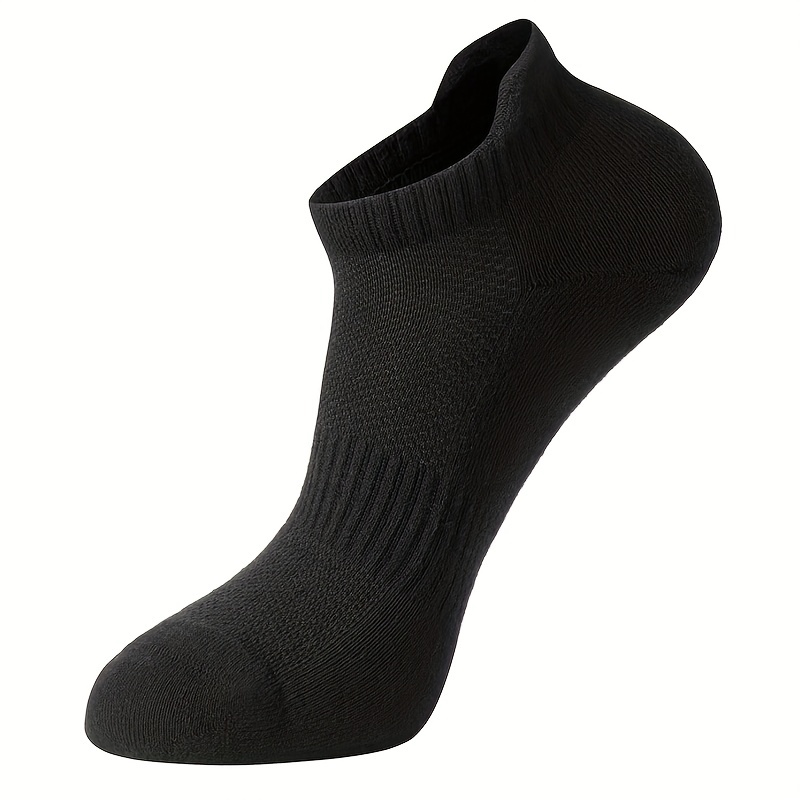 Men's Black/Grey Low Cut Ankle Non Skid Socks - 3 pairs