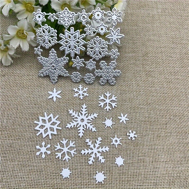 

Christmas Lace Metal Cutting Dies - Silvery Theme For Diy Scrapbooking, Card Making & Crafts, Christmas, , Metal Cutting Dies, Scrapbooking, Decorative Embossing