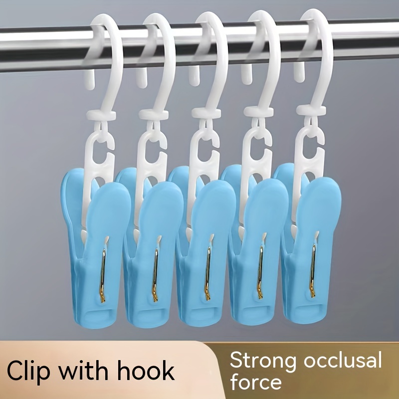 Clothespins With Hook, Sock Drying Pins Clips, Convenient Storage Rack  Clothespins, Hat Clips, Towel Clips, Multi-purpose Storage And Drying Clips  - Temu United Kingdom