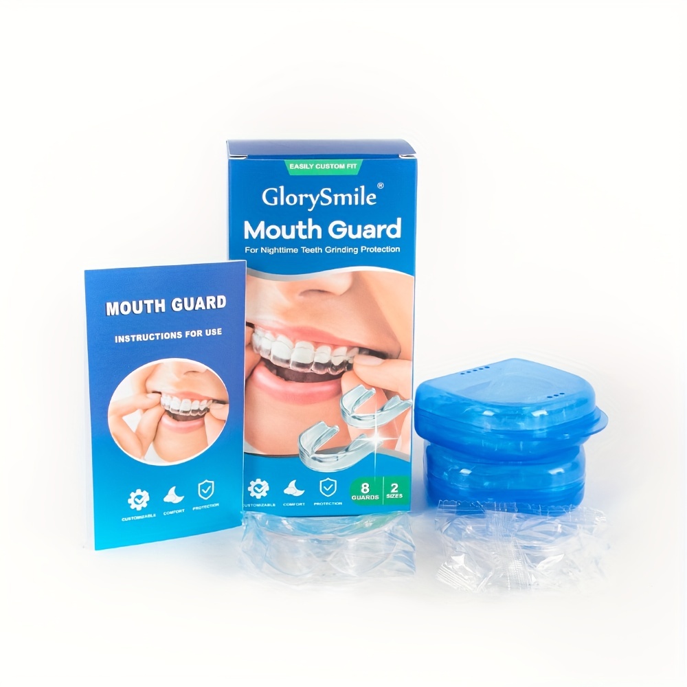 SAMOKA Lot de 4 protège-dents pour serrer les dents à la tombée de la nuit,  protège-dents pour dormir, anti-grincement, anti-bruxisme, soulagement de  la mâchoire : : Santé et Soins personnels