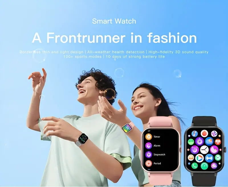 Smartwatch Moderno Para Homens E Mulheres, Relógio Inteligente Com Tela De  Toque Total De 1,83 '' Com Mais De 100 Modos Esportivos, Mais De 100  Mostradores Personalizados, Rastreador De Fitness, Aplicativo Smart