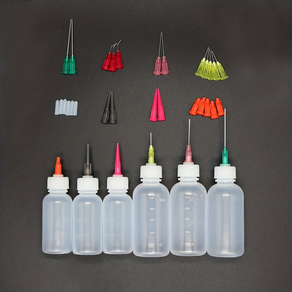 Needle Tip Glue Bottles Applicator Set - Perfect For Craft Art Projects,  Paint Quilling & Oil! - Temu Mexico