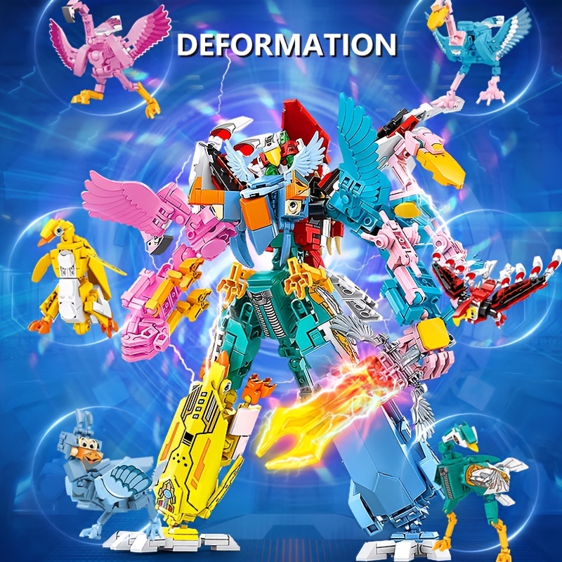 Auto assemblata Building Blocks Deformation Mecha compatibile con