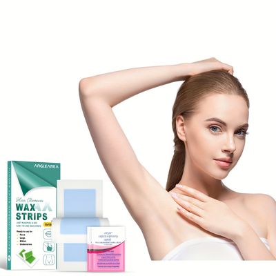 Facial Wax Strips Hypoallergenic All Skin Types Female Facial Hair Removal  Home Wax Kit 72 Facial Wax Strips 4 Sedative Oil Towels | High-quality &  Affordable | Temu