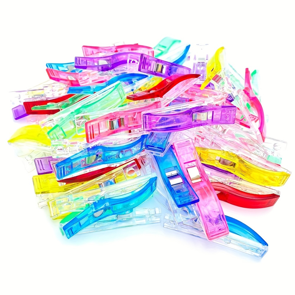 100pcs Multifunctional Sewing Clips And Quilting Clips, Multicolor Magic  Clips And Fabric Clips For Sewing Quilting Craft Hanging