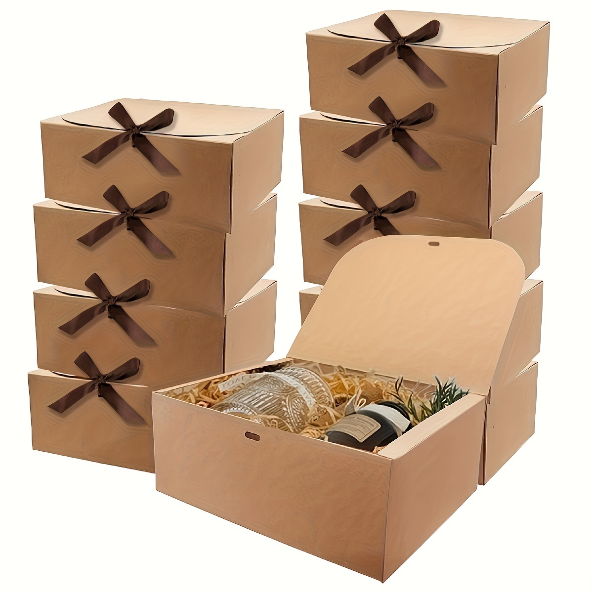 Caja de Regalo con Cinta Caja Decorativa Caja de Presentación Reutilizable  con Tapas Caja de Embalaje de Regalo para Regalos de Bridemaid Cajas Blanco  Salvador Cajas de almacenamiento de embalaje