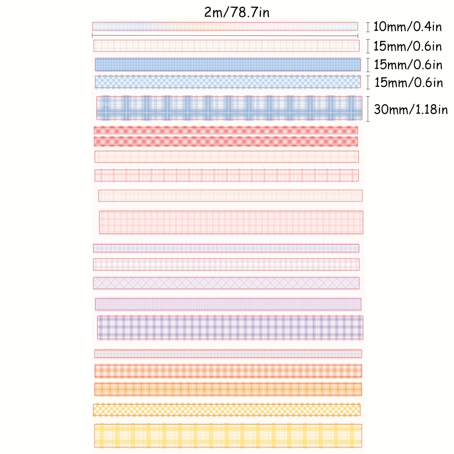 Choco Mint Grid Washi Tape To Decorate Your Scrapbook