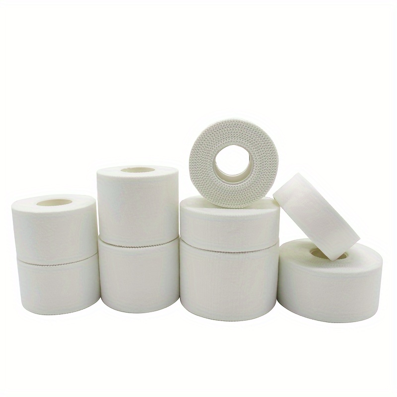  Summum Fit Athletic Tape White Extremely Strong: 3 Rolls + 1  Finger Tape. Easy to Apply & No Sticky Residue. Sports Tape for Boxing,  Football or Climbing. Enhance Wrist, Ankle 