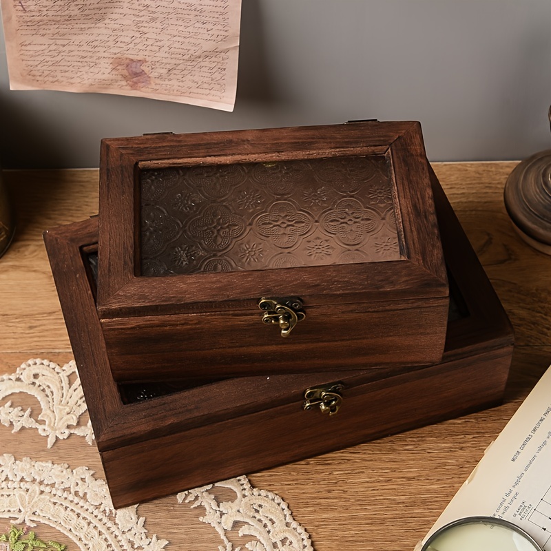 Transparent Jewelry Box Portable Showcase Large Capacity Rings