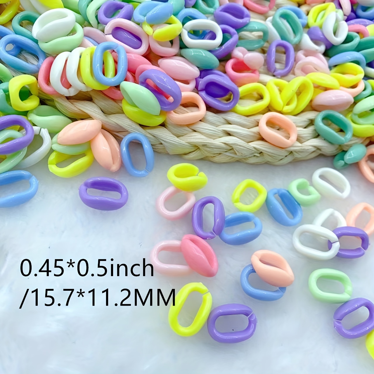 Acrylic Colored Crystal Clear Chain Buckle chain Connectors - Temu