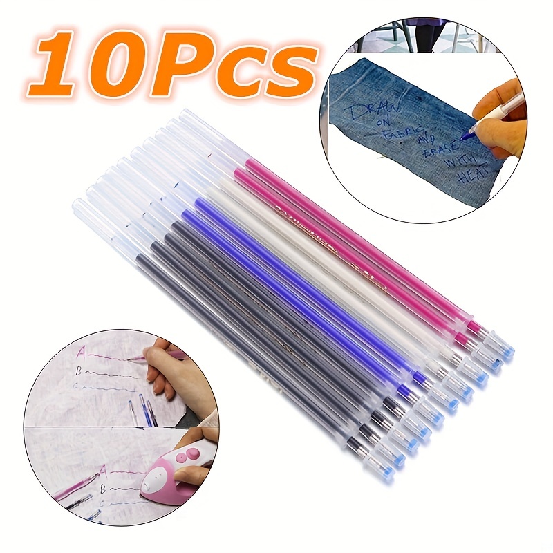 Love Sew Heat Disappearing Fabric Marking Pens - Draw on Fabric Erase with  Heat