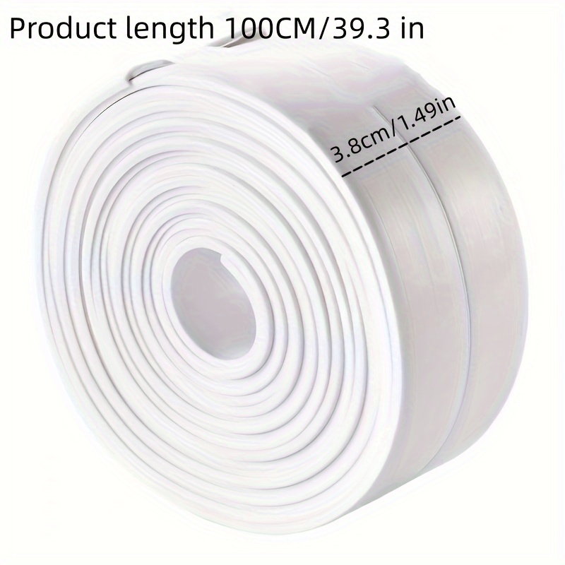 Bathroom White Silicone Sealant,sealing Tape For Kitchen Or Bathroom,anti-mildew  And Leak-proof Self-adhesive Tape Suitable For Many Occasions White_s