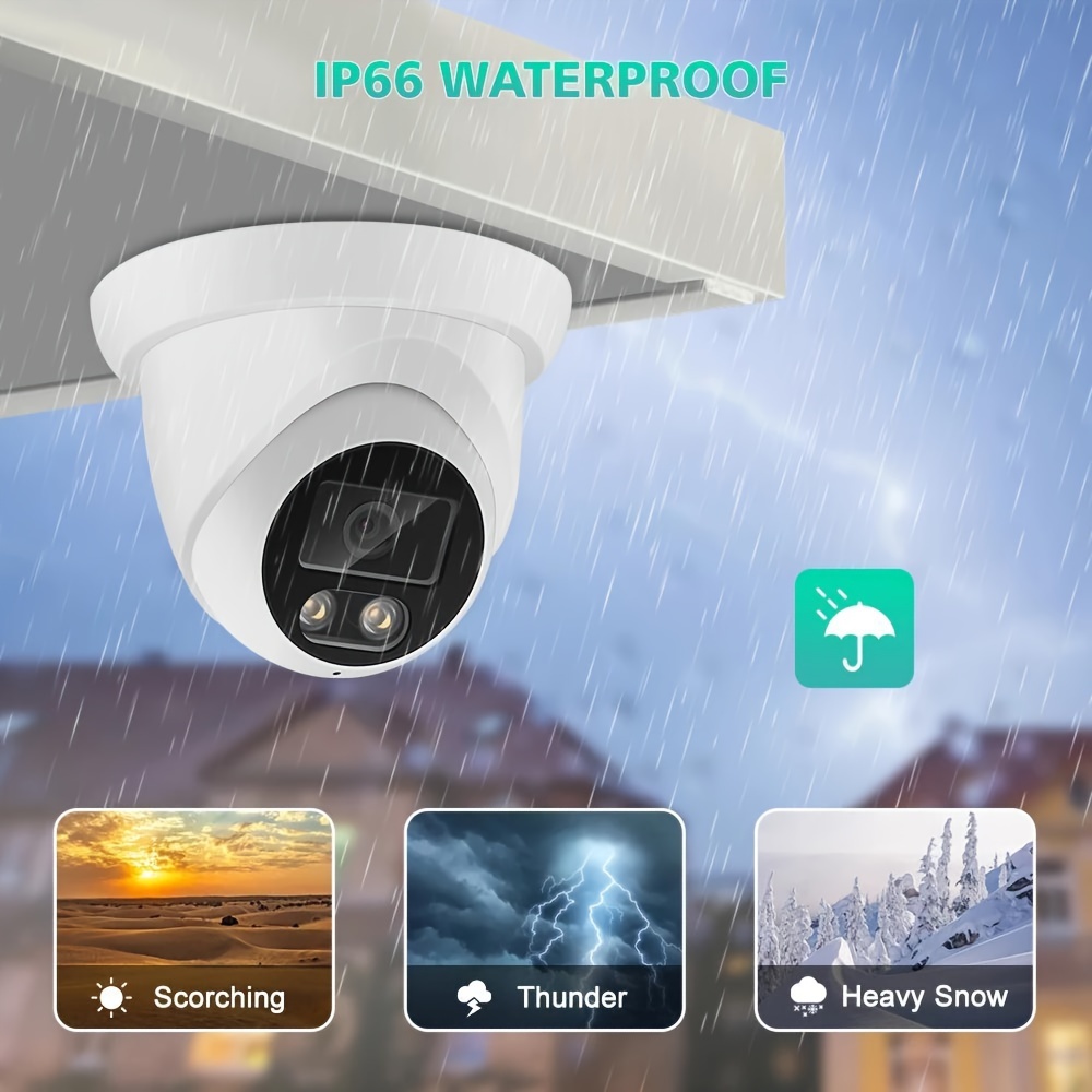 Compatible 8MP 4K Cámara IP POE Exterior H.265 Onvif Metal