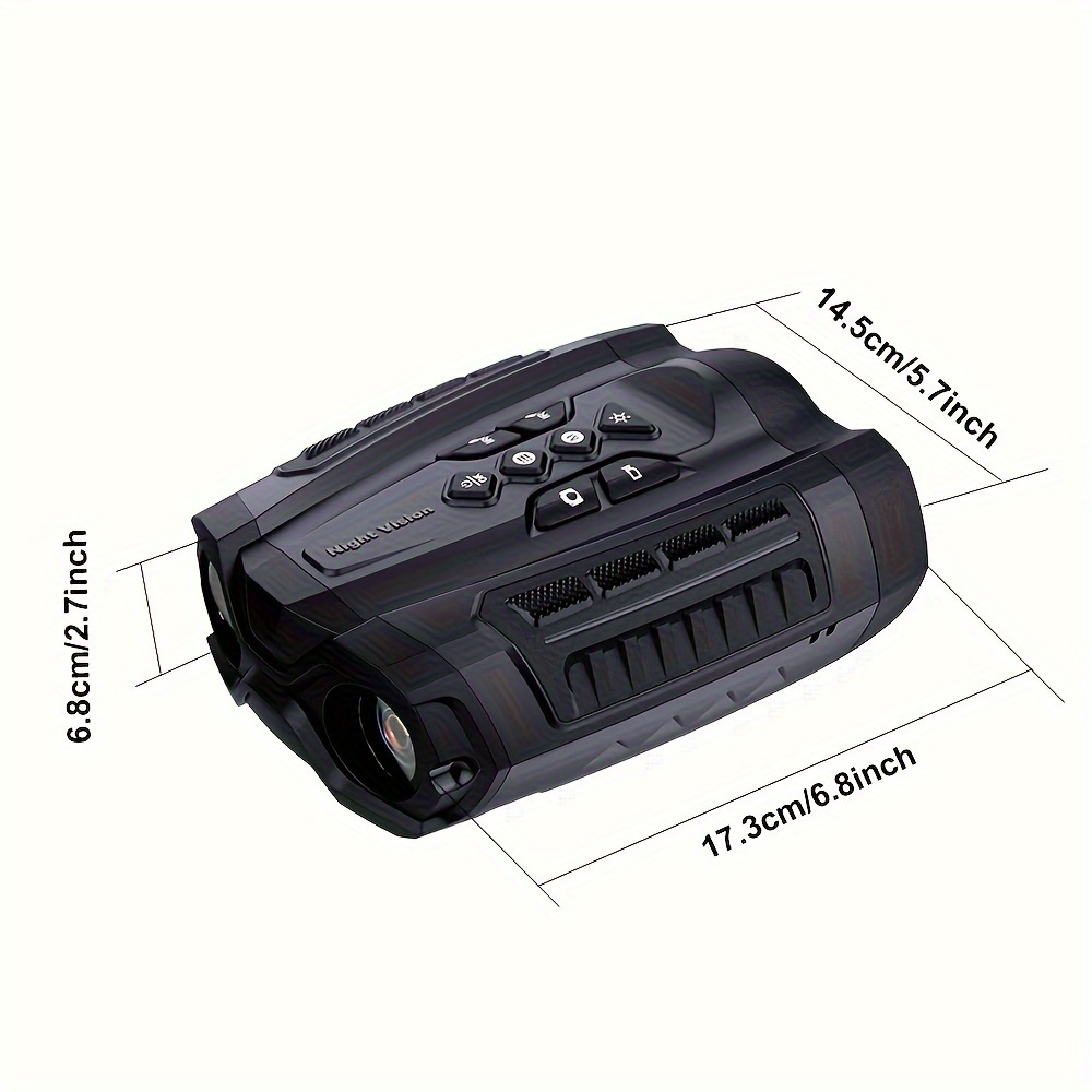 hd night vision binoculars 10x optical zoom 8x digital zoom night vision goggles infrared night vision device with built in battery and 32g memory card