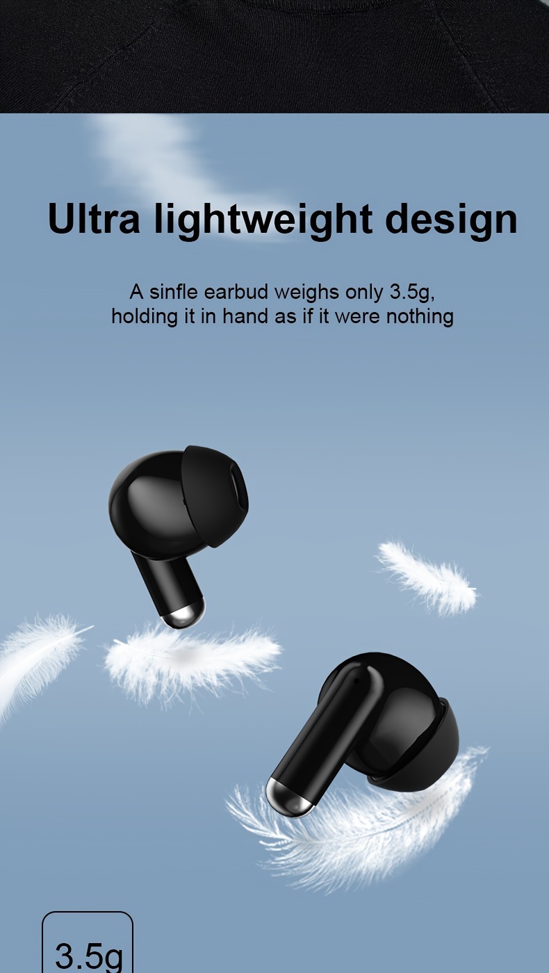SP9X built-in digital display for ultra long battery life, in ear noise cancelling wireless earphones_voghion.com