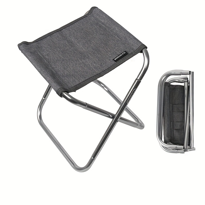 portable folding stool aluminum foldable stool for hiking fishing outdoor camping shop on temu and start saving temu
