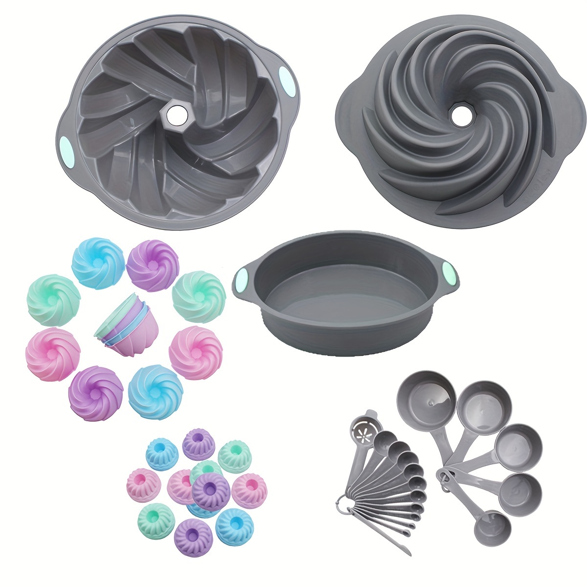 13pcs Juegos De Horneado Para Cocina Moldes Para Pasteles - Temu Chile