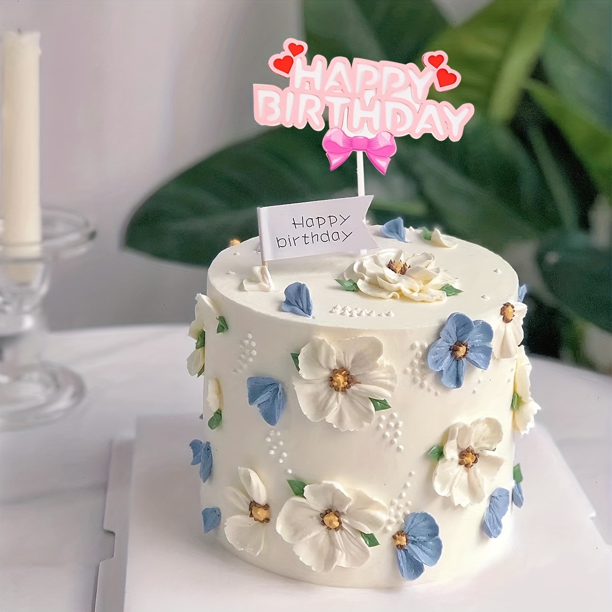Decorative cake topper - PartyDeco - heart, 23 cm