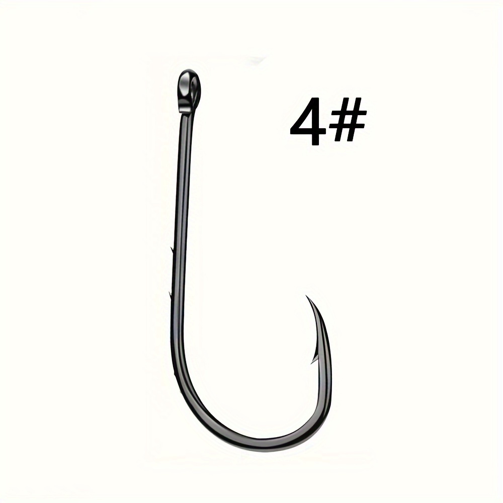 Forged Long Shank Fishing Hook High Carbon Steel Barbed - Temu Mauritius