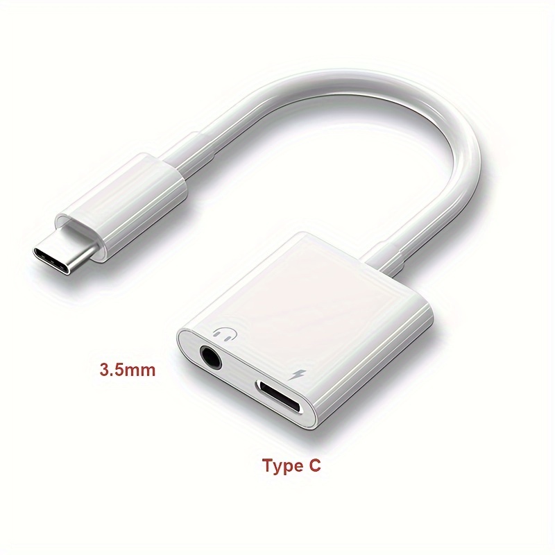USB C Adapter Type C Port to 3.5mm Aux Audio Jack Earphone Cable