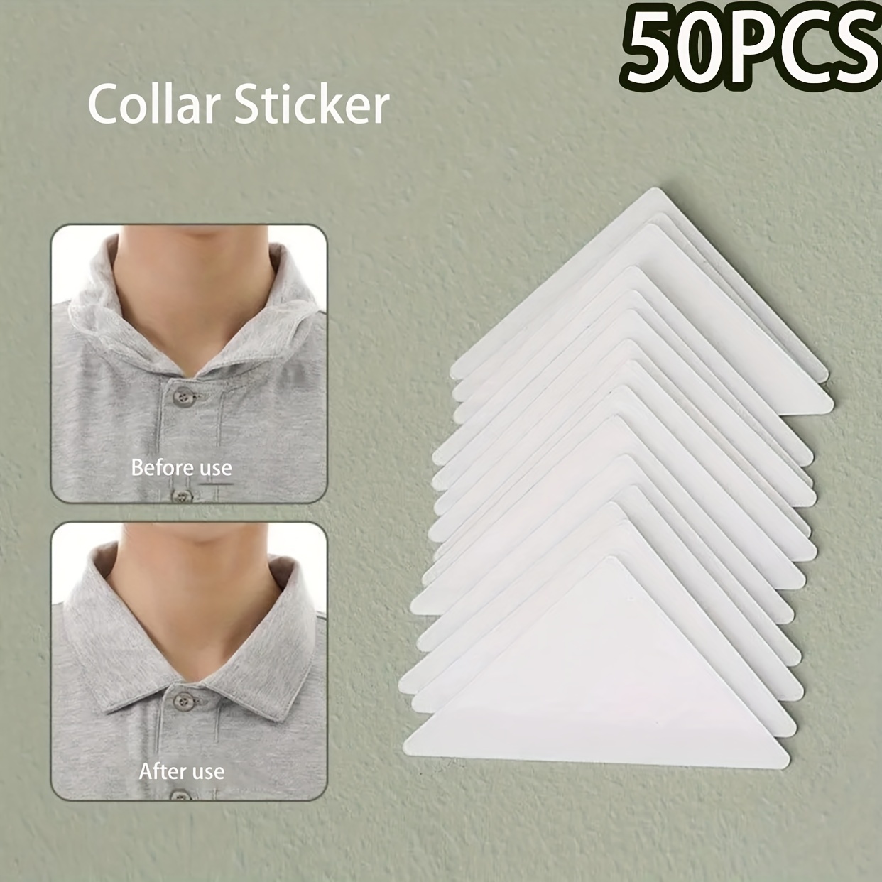 

50pcs Collar Sticker, Fixed Shirt Collar Sticker, Sticker For Men