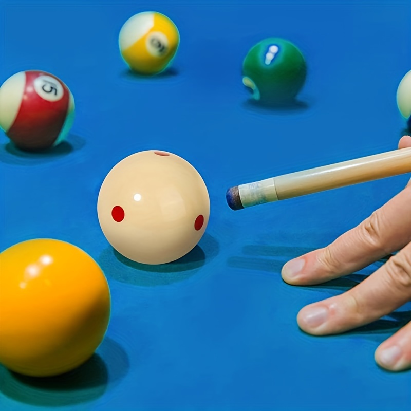 Juego de bolas de billar de 2-1/4 pulgadas, juego de bolas de billar,  tamaño estándar, juego completo de 16 bolas