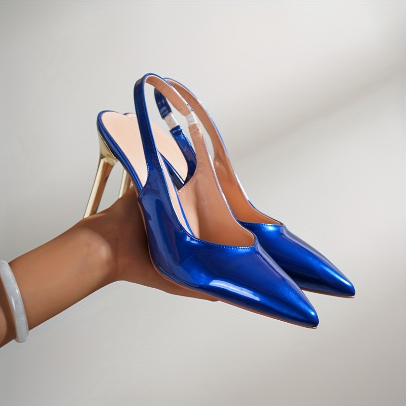 Effen Kleur Stiletto Hakken Voor Dames Elegante Pumps Met Temu