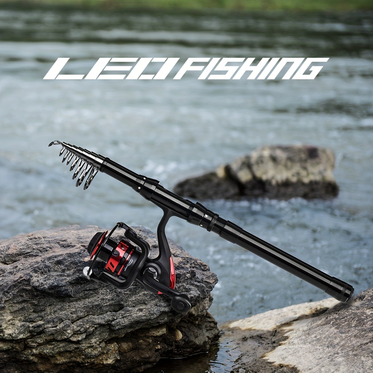 Leofishing Telescopic Fishing Rod Reel Combos Set Include - Temu