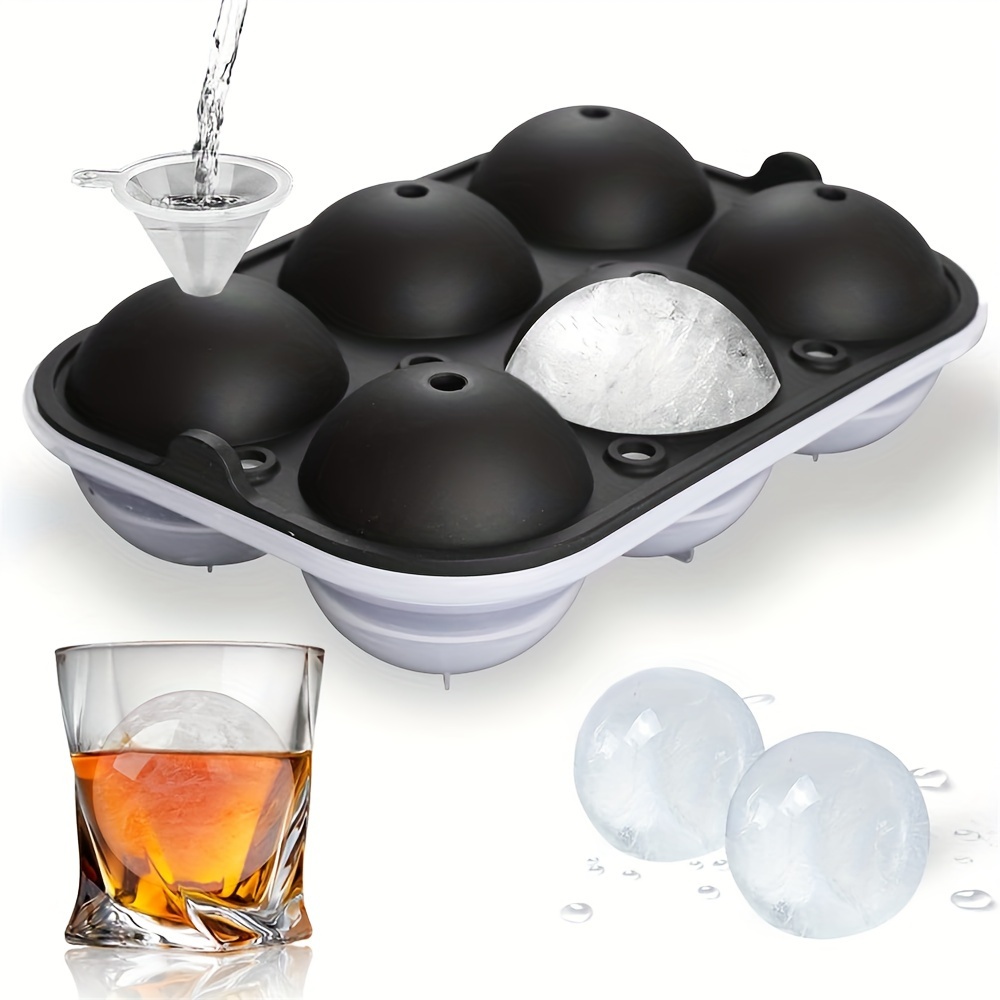 Kitchen Ice Box Ice Cream Maker Tool 4 Hole Cube Makers Round Ice Hockey Ball  Ice Mould Bar Party Articles - Temu