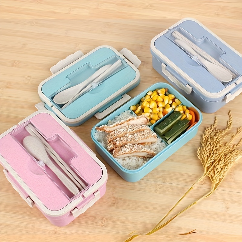 1pc Stainless Steel Insulated Lunch Box With Double Layer Compartments,  Creative Bento Box For Adults And Students, Portable Food Container