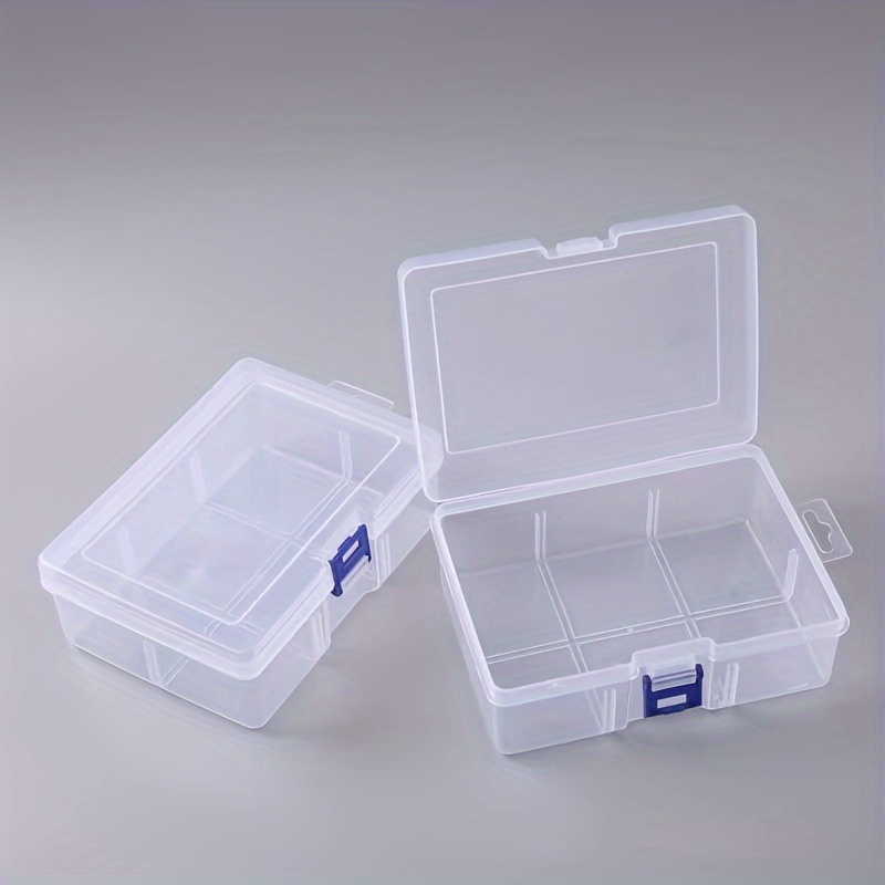 1/2pcs Tackle Box Fishing Tackle Boxes Organizer, Plastic Compartment  Organizer Box Clear Storage Containers