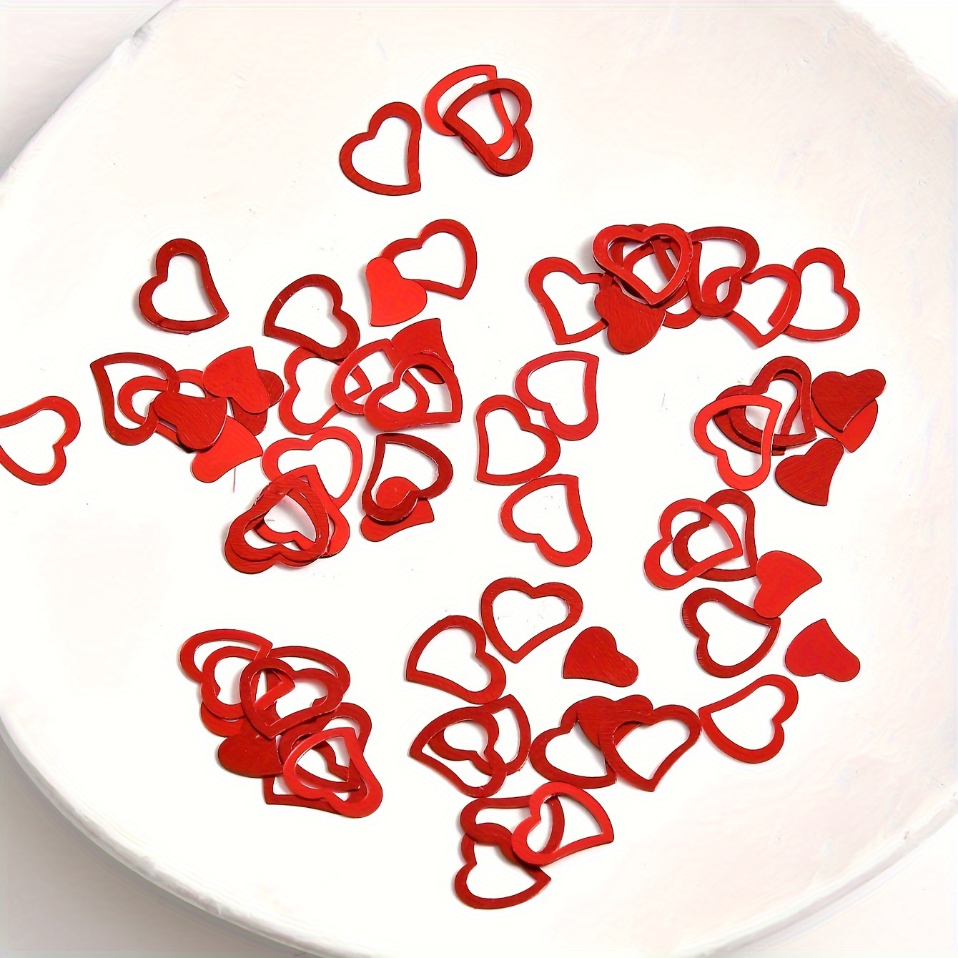 Heart Confetti Decoration Romantic Decor For Valentine's Day - Temu