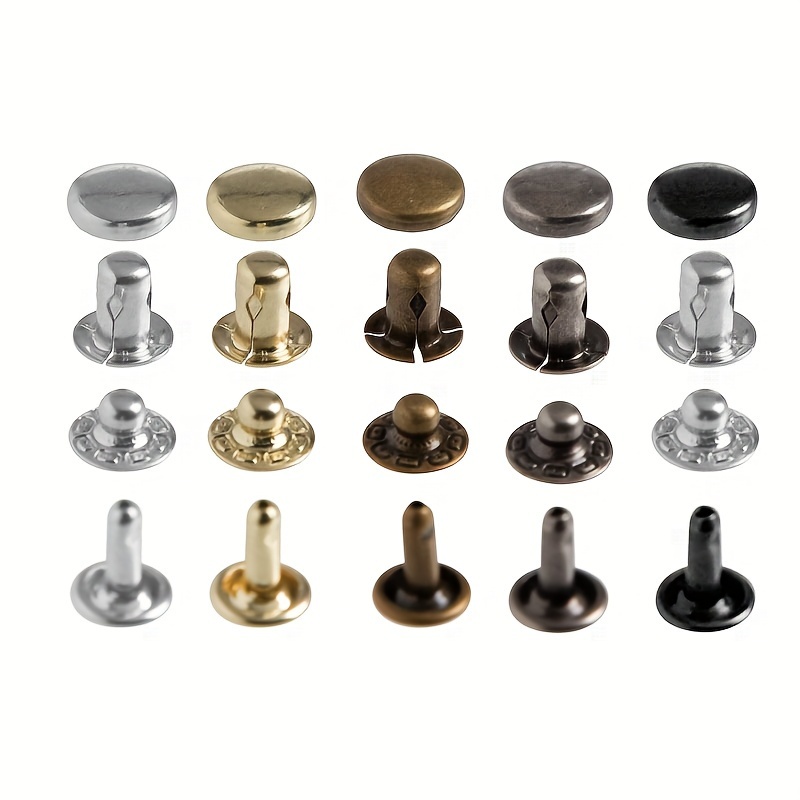 Leather Snap Button Press Stud  Press Button Fastener Snap - 20/40pcs Snap  Fasteners - Aliexpress