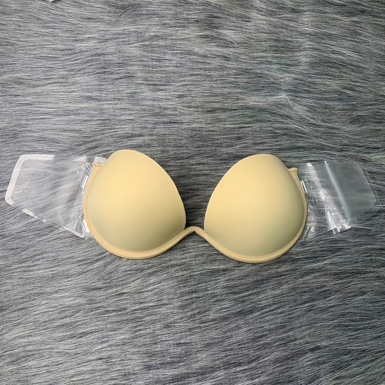 Feather Front Tie Nipple Strapless Sticky Invisible Bra - Temu Canada