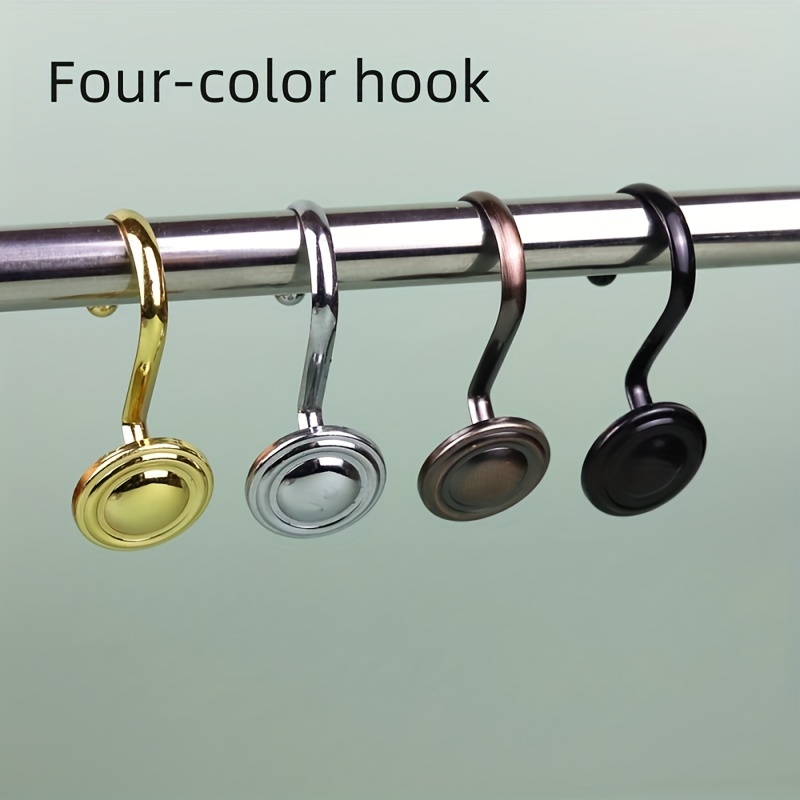 S shaped Shower Curtain Hooks Bathroom Curtain Hooks Metal S - Temu