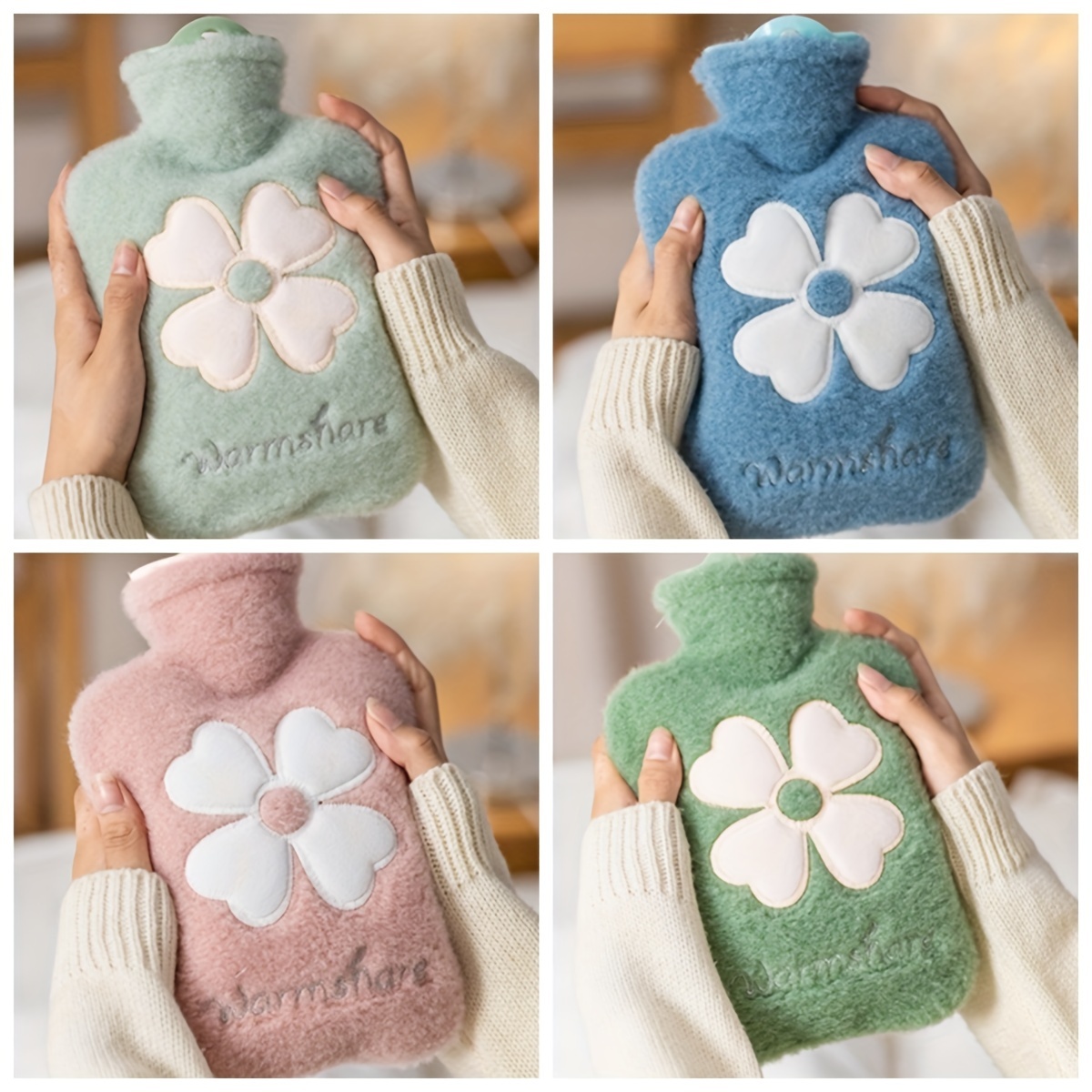 Hot Water Bottle Water Injection Hand Warmer Ice Water Bag - Temu