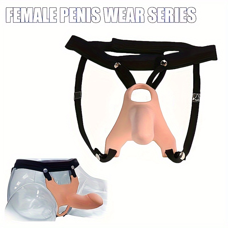 Silicone Shorts Simulation Penis Male Female Wearable Dildo - Temu