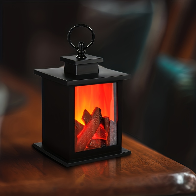 Fireplace Lamp Led Simulated Creative Touch Switch - Temu