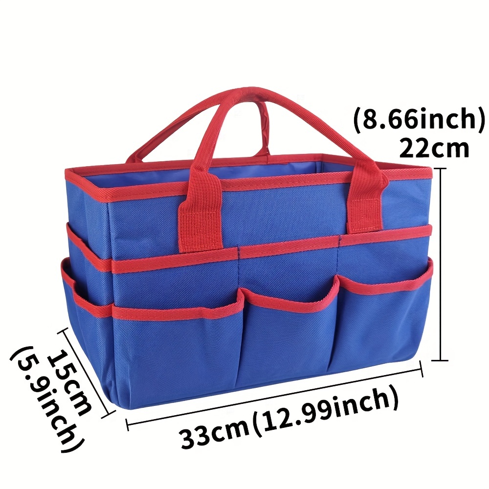 Large Craft Storage Tote Bag With 9 Pockets Artist Tote Bag - Temu