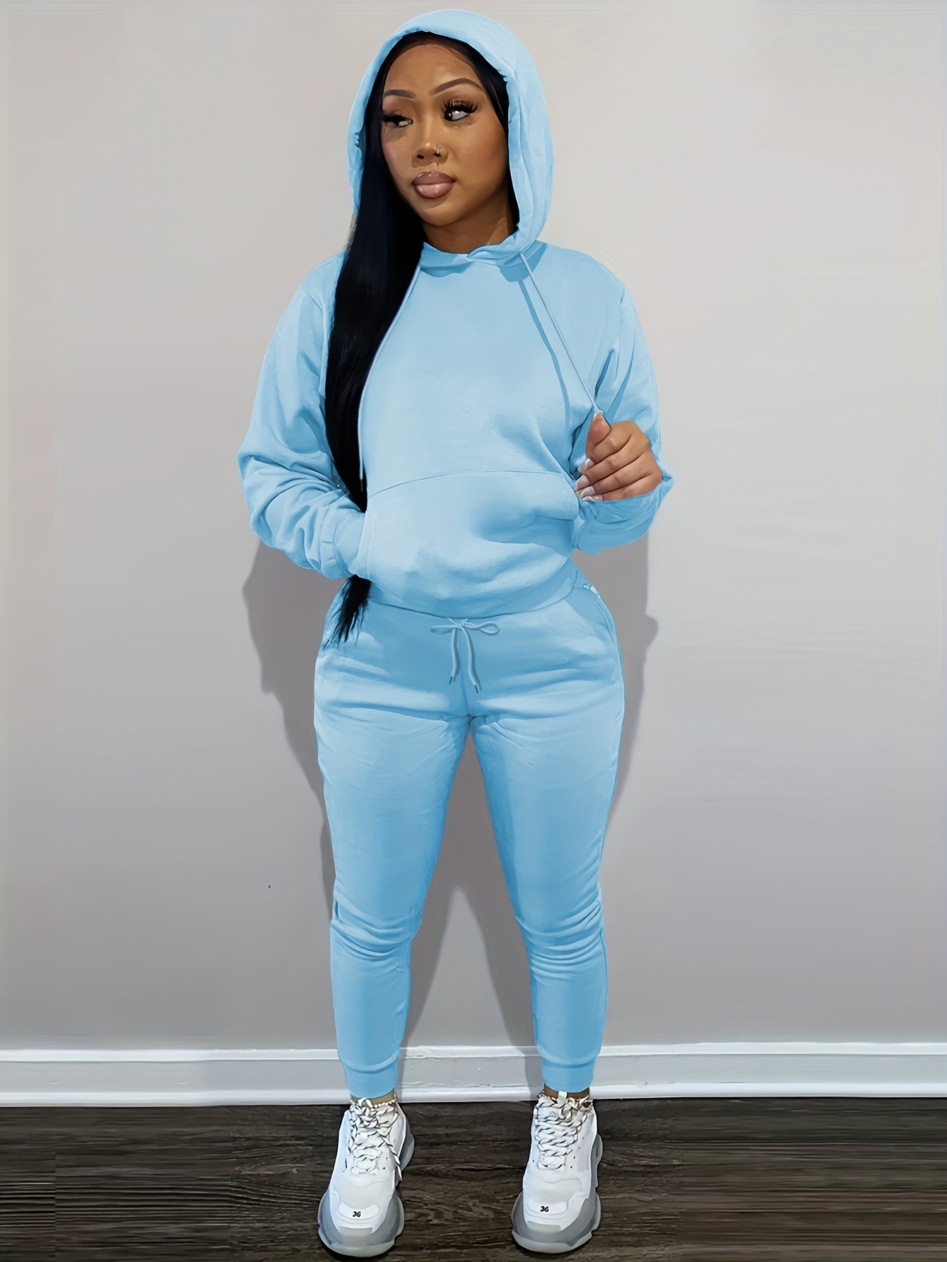 tuduoms Tracksuit Womens 2 Piece Sweatshirt & Sweatpants Set Sports  Pullover Hoodie Sweatsuit Solid Jogger Suit with Pockets : :  Clothing