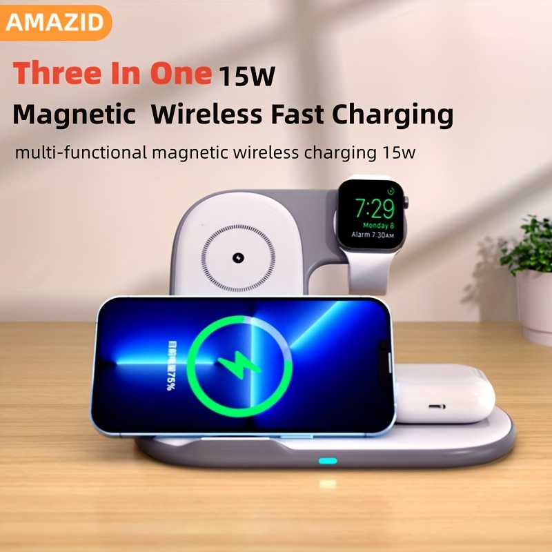 Upgrade Wireless Charging Experience 4 in 1 Portable - Temu