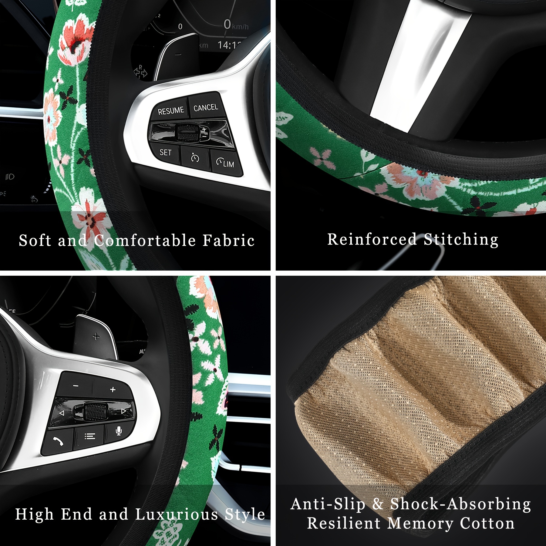 Universal Steering Wheel Cover,cute Car Steering Wheel Cover For Women  Girls,fashionable And Beautiful Flower Car Accessories,antiskid And  Comfortable - Temu Bahrain