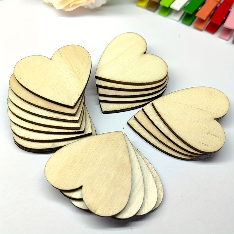 Wooden Hearts, Laser Cut Heart Decorations, Heart Confetti, Table  Decorations, Scatter Decoration, Craft Supplies 