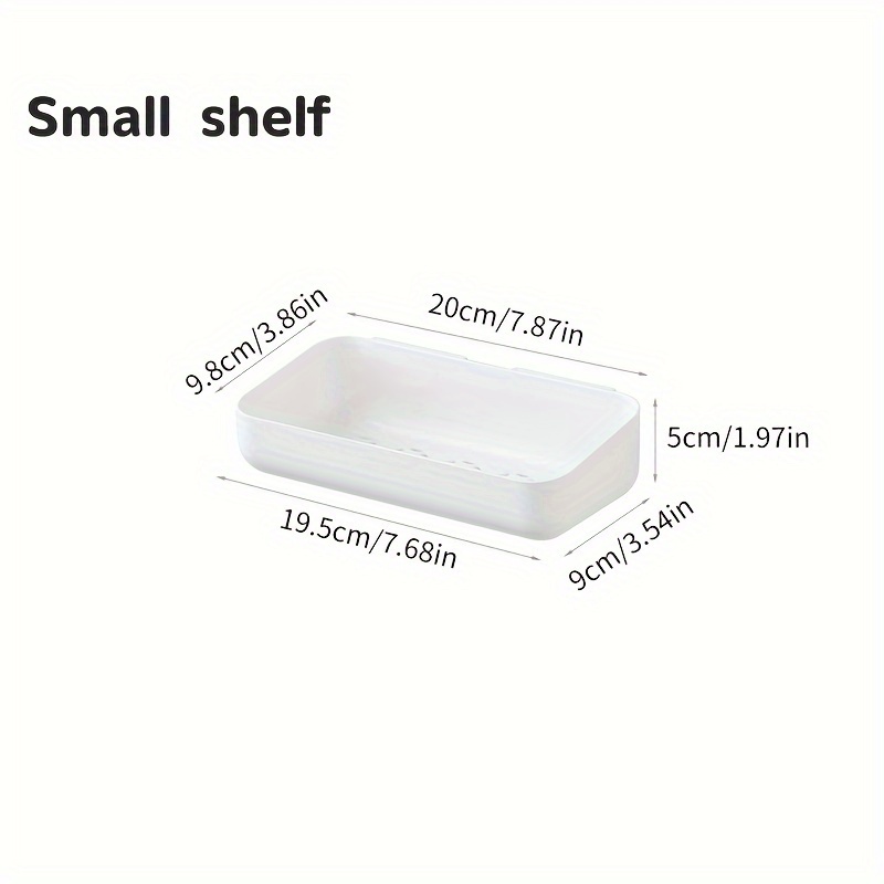 Soap Dishes Holder Wall Mounted Draining Shelf Bathroom Rack Tray Shower  Plate