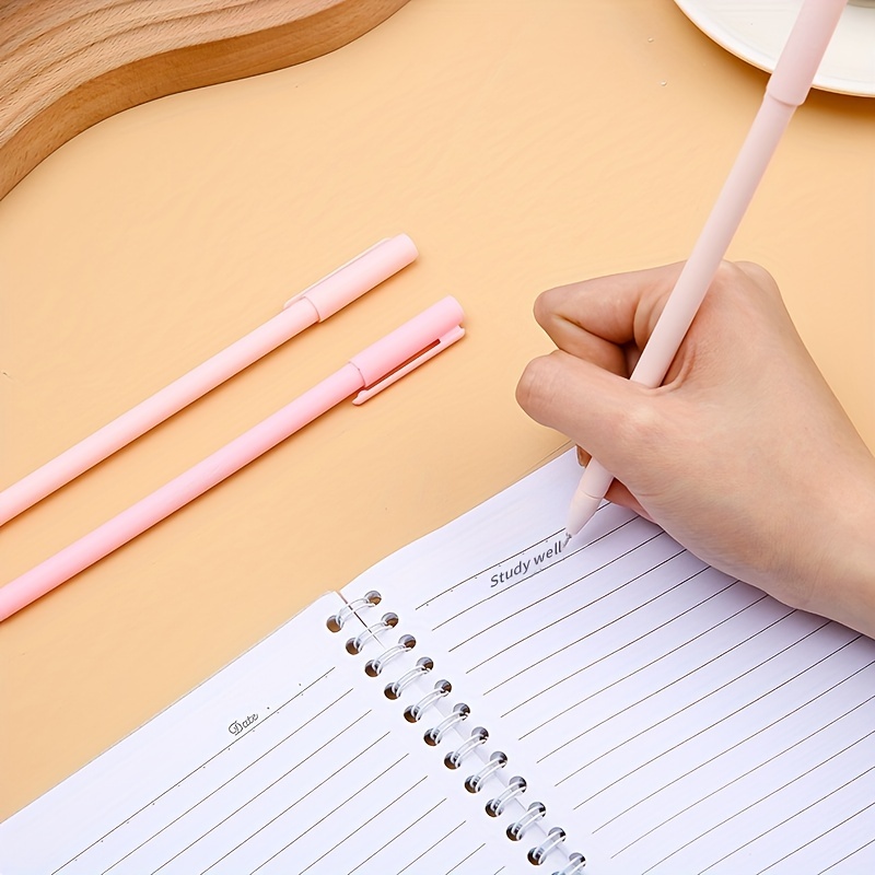Cute Study Girl Gel Pen Set, Kawaii Gel Pen, Black Ink, Cute Stationery 