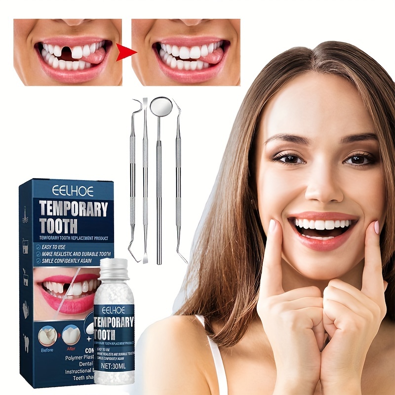 Moldable False Teeth Tooth Repair Granules, Teeth Repair Kit, Diy Temporary  Tooth Repair Beads