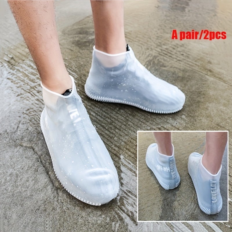 Protecteur de chaussures unisexe en Silicone, bottes de pluie